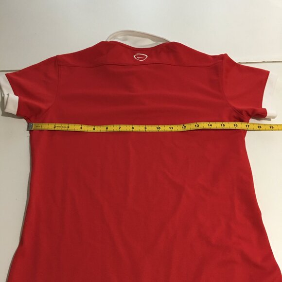 Nike Dri-FIT Womens Small Red Polo Shirt Soccer - Picture 9 of 10